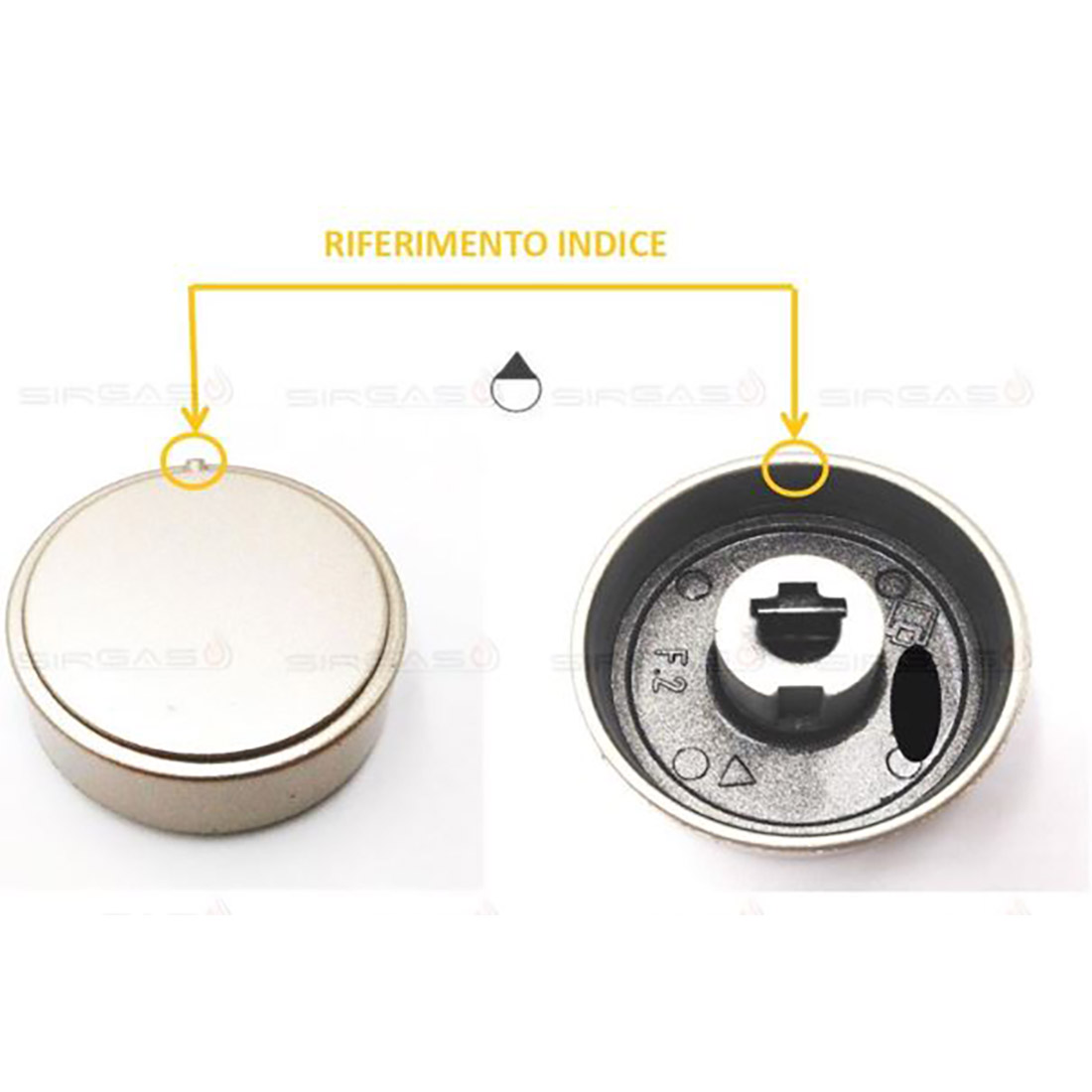 MANOPOLA TIPO ARISTON DIA. 6 PIANO INDICE G+2 - ARGENTO - C00111686 - M0236 - immagine 4